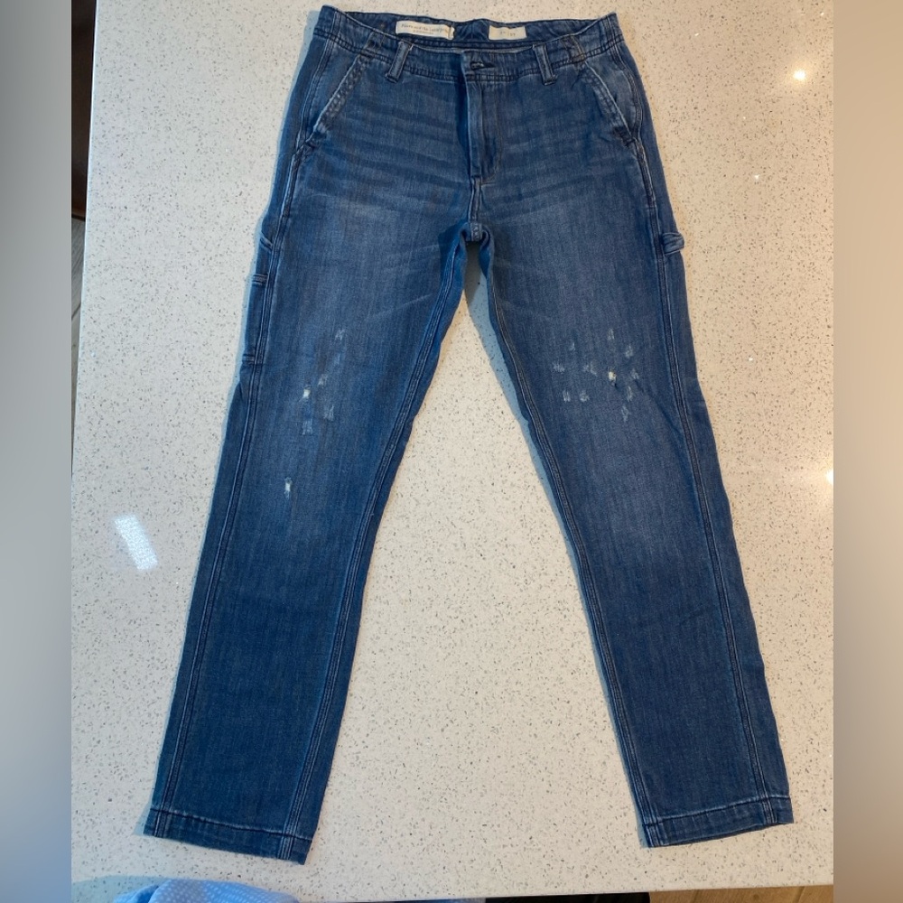 Pilcro And the Letterpress By Anthropologie Womens Jeans Distressed Straight